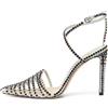 Jimmy Choo Pre-Owned - Pumps con strass 100mm - Donna - PVC/pelle/pelle - 37.5 - Bianco