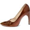 Louis Vuitton Pre-Owned - Pumps in pelle verniciata 115mm - Donna - pelle verniciata/pelle di vitello/pelle di vitello - 40.5 - Marrone