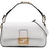 Fendi Pre-Owned - Borsa a tracolla Convertible Baguette in tela e pelle 2010-2025 - Donna - pelle di vitello - Taglia unica - Bianco