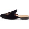 Gucci Pre-Owned - Mules con ricamo - Uomo - pelle/pelle/velluto - 44 - Nero