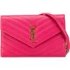 Saint Laurent Pre-Owned - Borsa a tracolla Grain De Poudre Cassandre a ubsta con catena 2018 - Donna - pelle di vitello - Taglia unica - Rosa