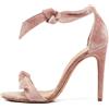 Alexandre Birman - Sandali in velluto con tacco 105mm - Donna - pelle di vitello/pelle di vitello/velluto - 37 - Rosa