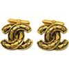 CHANEL Pre-Owned - Gemelli CC con trapuntatura a diamante 1990-2000 - Donna - ottone placcato in oro - Taglia unica