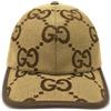 Gucci Pre-Owned - Cappello da baseball Jumbo GG anni 2020 - Donna - cotone - Taglia unica - Toni neutri