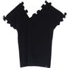 CHANEL Pre-Owned - Top in cotone con fiocco 1986-1988 - Donna - cotone - 42 - Nero