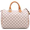 Louis Vuitton Pre-Owned - Borsa Speedy 30 Boston in tela Damier Azur 2012 - Donna - pelle/tela - Taglia unica - Bianco