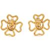 CHANEL Pre-Owned - Orecchini Coco Mark 1986-1988 - Donna - placcatura in oro - Taglia unica