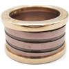 Bvlgari Pre-Owned - Anello Roma B.zero1 in oro rosa 18 carati anni 2010 - unisex - ceramica/oro rosa 18kt - Taglia unica