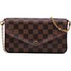 Louis Vuitton Pre-Owned - Borsa a tracolla Damier Ebene Pochette Felicie 2018 - Donna - tela - Taglia unica - Marrone