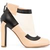 CHANEL Pre-Owned - Stivali con design color-block - Donna - pelle/pelle/pelle - 39 - Marrone