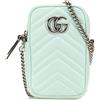 Gucci Pre-Owned - Borsa a tracolla GG Marmont mini in pelle matelassé 2016 a oggi - Donna - pelle di vitello - Taglia unica - Verde
