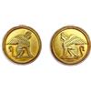 Jennifer Gibson Jewellery - Orecchini a clip Egyptian Sphinx Pre-owned anni '70 - Donna - metallo placcato in oro - Taglia unica