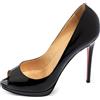 Christian Louboutin Pre-Owned - Pumps Lady 125mm - Donna - pelle di vitello/pelle verniciata/pelle di vitello - 40 - Nero