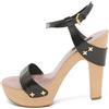 Louis Vuitton Pre-Owned - Sandali con plateau 130mm - Donna - pelle lucida/gomma/pelle - 38 - Nero