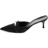 Gucci Pre-Owned - Mules in tela GG 60mm - Donna - pelle/pelle/tela - 39.5 - Nero