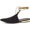 CHANEL Pre-Owned - Ballerine a punta - Donna - pelle/pelle scamosciata/pelle - 39 - Nero