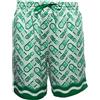 Casablanca - Costume da bagno con motivo geometrico - Uomo - poliestere/seta - L - Verde