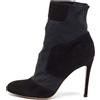 Gianvito Rossi - Stivaletti in pelle scamosciata - Donna - pelle di vitello/pelle di vitello/gomma/pelle di vitello - 37 - Nero