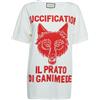 Gucci Pre-Owned - T-shirt con stampa grafica - Donna - cotone - S - Bianco