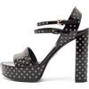 Louis Vuitton Pre-Owned - Sandali con decorazione 125mm - Donna - pelle/pelle/pelle/gomma - 37 - Nero