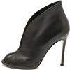 Gianvito Rossi - Pumps a punta aperta 85mm Pre-owned - Donna - pelle di vitello/pelle di vitello/pelle di vitello - 37 - Nero