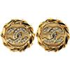 CHANEL Pre-Owned - Orecchini a clip CC placcati in oro con cristalli 1980-1990 - Donna - placcatura in oro - Taglia unica