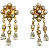 Christian Dior Pre-Owned - Orecchini Renaissance con cristalli anni '50 - Donna - vetro/metallo/cristalli - Taglia unica - Oro