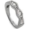 LB Exclusive - Anello a fascia in oro bianco 18 carati con diamanti - Donna - oro bianco 18kt - Taglia unica - Argento