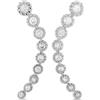 LB Exclusive - Orecchini a bottone Climber in oro bianco 14 carati con diamanti - Donna - oro bianco 14kt/diamanti - Taglia unica - Argento