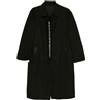 Prada Pre-Owned - Cappotto con decorazione anni '90 - Donna - lana vergine/poliestere/lana/seta - 44 - Verde