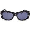 CHANEL Pre-Owned - Occhiali da sole squadrati con decorazione anni '90 - Donna - acrilico - Taglia unica - Nero
