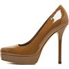 Gucci Pre-Owned - Pumps in pelle verniciata con plateau - Donna - pelle lucida/gomma/pelle/pelle - 37.5 - Verde