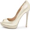 Le Silla - Pumps con decorazione Pre-owned 140mm - Donna - pelle di vitello/pelle di vitello/pelle - 41 - Oro