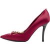 Louis Vuitton Pre-Owned - Pumps con decorazione - Donna - pelle/pelle di vitello/raso - 38 - Rosso