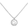 Chopard Pre-Owned - Collana Happy Diamonds Big Apple in oro bianco con diamanti anni 2010 - Donna - White Gold/diamanti - Taglia unica - Argento