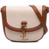 Saint Laurent Pre-Owned - Borsa a tracolla Kaia piccola 2023 - Donna - tela - Taglia unica - Marrone