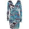 PUCCI Pre-Owned - Abito con drappeggio - Donna - Silk - M - Blu