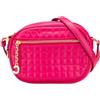 Celine Pre-Owned - Borsa a tracolla in pelle di vitello trapuntata con ciondolo C 2019 - Donna - pelle di vitello - Taglia unica - Rosa