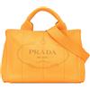 Prada Pre-Owned - Borsa a tracolla Canapa Logo piccola in tela 2013-2025 - Donna - tela - Taglia unica - Arancione