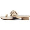 CHANEL Pre-Owned - Sandali Camellia - Donna - pelle/pelle/pelle - 39 - Toni neutri