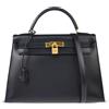 Hermès Pre-Owned - Borsa a mano Kelly 32 1996 - Donna - pelle di vitello - Taglia unica - Blu