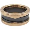 Bvlgari Pre-Owned - Anello B.zero1 in oro rosa 18 carati anni 2010 - unisex - ceramica/oro rosa 18kt - 50