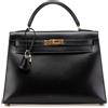 Hermès Pre-Owned - Borsa a tracolla Kelly Sellier 32 in pelle Box Calf 1993 - Donna - pelle di vitello - Taglia unica - Nero