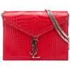 Saint Laurent Pre-Owned - Borsa a tracolla Cassandra in pelle goffrata effetto coccodrillo con monogramma 2019 - Donna - pelle di vitello - Taglia ...