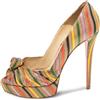 Christian Louboutin Pre-Owned - Pumps Greissimo 140mm - Donna - pelle/tela/pelle - 39 - Giallo