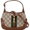 Gucci Pre-Owned - Borsa a tracolla Jackie 1961 mini in tessuto GG Supreme 2016-2024 - Donna - tessuto/pelle di vitello - Taglia unica - Marrone