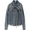 Loewe Pre-Owned - Camicia denim con fiocco anni 2010 - Donna - cotone - 36 - Blu