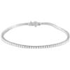 LB Exclusive - Bracciale tennis in oro bianco 14 carati con diamanti - Donna - oro bianco 14kt/diamanti - Taglia unica