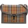 Burberry Pre-Owned - Borsa a tracolla Macken piccola in tela con motivo House Check 2000-2017 - Donna - pelle di vitello/tela - Taglia unica - Marrone