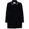 Prada Pre-Owned - Cappotto con catena - Donna - lana - 44 - Blu